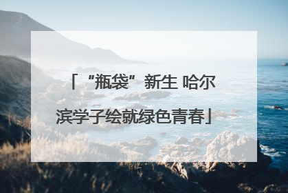 “瓶袋”新生 哈尔滨学子绘就绿色青春