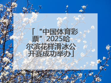 “中国体育彩票”2025哈尔滨花样滑冰公开赛成功举办