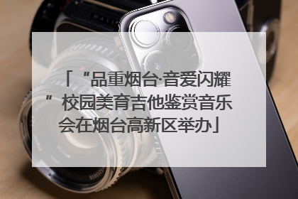 “品重烟台·音爱闪耀”校园美育吉他鉴赏音乐会在烟台高新区举办