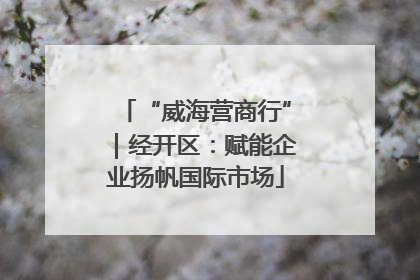 “威海营商行”｜经开区：赋能企业扬帆国际市场