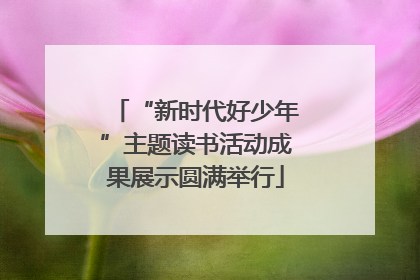 “新时代好少年”主题读书活动成果展示圆满举行