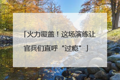 火力覆盖！这场演练让官兵们直呼“过瘾”