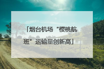 烟台机场“樱桃航班”运输量创新高