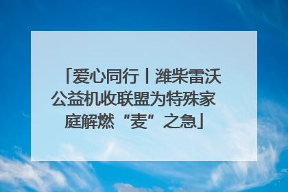爱心同行丨潍柴雷沃公益机收联盟为特殊家庭解燃“麦”之急