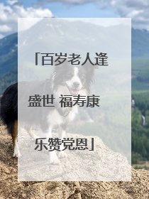 百岁老人逢盛世 福寿康乐赞党恩