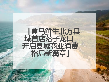盒马鲜生北方县域首店落子龙口 开启县域商业消费格局新篇章