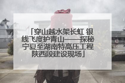 穿山越水架长虹 银线飞度护青山——探秘宁夏至湖南特高压工程陕西段建设现场