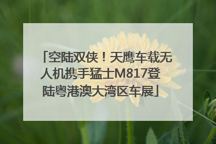 空陆双侠！天鹰车载无人机携手猛士M817登陆粤港澳大湾区车展
