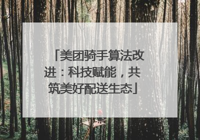 美团骑手算法改进：科技赋能，共筑美好配送生态