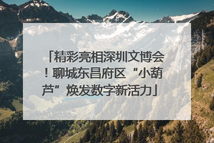 精彩亮相深圳文博会！聊城东昌府区“小葫芦”焕发数字新活力