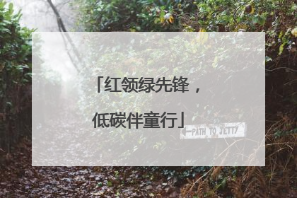 红领绿先锋，低碳伴童行