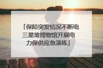 保障突发情况不断电 三星堆博物馆开展电力保供应急演练