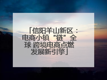信阳羊山新区：电商小镇“链”全球 跨境电商点燃发展新引擎