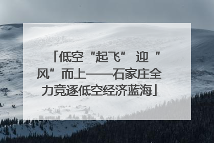 低空“起飞” 迎“风”而上——石家庄全力竞逐低空经济蓝海