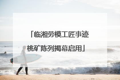 临湘劳模工匠事迹桃矿陈列揭幕启用