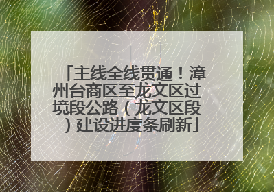 主线全线贯通！漳州台商区至龙文区过境段公路（龙文区段）建设进度条刷新