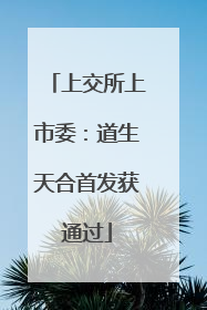 上交所上市委：道生天合首发获通过