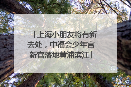 上海小朋友将有新去处，中福会少年宫新宫落地黄浦滨江