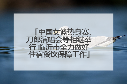 中国女篮热身赛、刀郎演唱会等相继举行 临沂市全力做好住宿餐饮保障工作