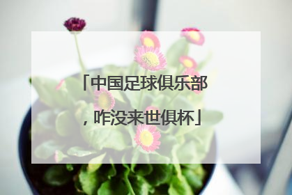 中国足球俱乐部，咋没来世俱杯