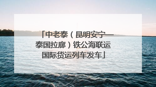 中老泰（昆明安宁—泰国拉廊）铁公海联运国际货运列车发车