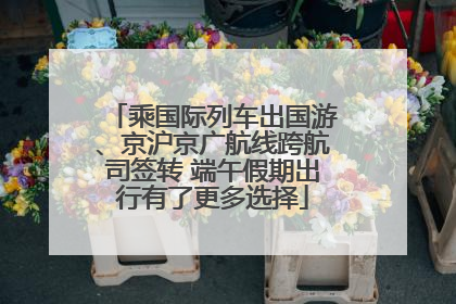 乘国际列车出国游、京沪京广航线跨航司签转 端午假期出行有了更多选择