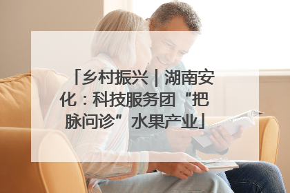 乡村振兴｜湖南安化：科技服务团“把脉问诊”水果产业