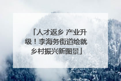 人才返乡 产业升级！李海务街道绘就乡村振兴新图景