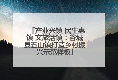 产业兴镇 民生惠镇 文旅活镇：谷城县五山镇打造乡村振兴示范样板
