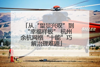 从“望景兴叹”到“幸福样板” 杭州余杭网格“十能”巧解治理难题