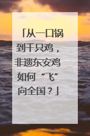 从一口锅到千只鸡，非遗东安鸡如何“飞”向全国？