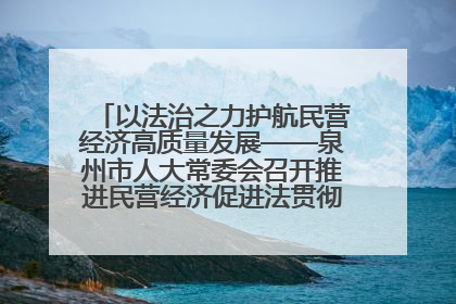 以法治之力护航民营经济高质量发展——泉州市人大常委会召开推进民营经济促进法贯彻实施座谈会