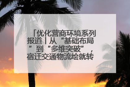 优化营商环境系列报道丨从“基础布局”到“多维突破”，宿迁交通物流绘就转型增效新画卷