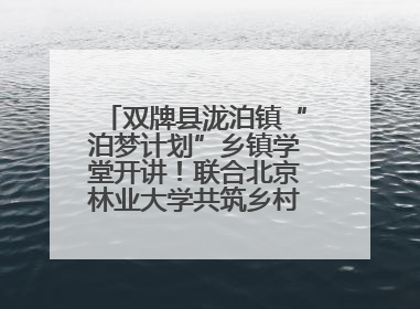 双牌县泷泊镇“泊梦计划”乡镇学堂开讲！联合北京林业大学共筑乡村教育新未来