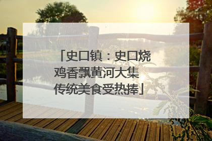 史口镇：史口烧鸡香飘黄河大集 传统美食受热捧