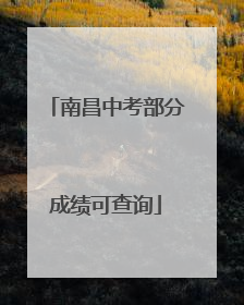 南昌中考部分成绩可查询