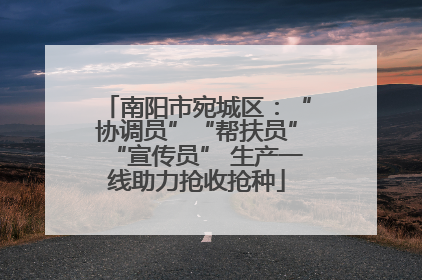 南阳市宛城区：“协调员”“帮扶员”“宣传员” 生产一线助力抢收抢种