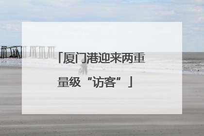 厦门港迎来两重量级“访客”