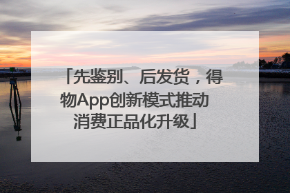 先鉴别、后发货，得物App创新模式推动消费正品化升级