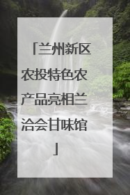 兰州新区农投特色农产品亮相兰洽会甘味馆