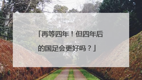 再等四年！但四年后的国足会更好吗？