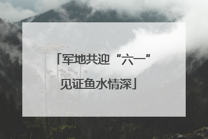军地共迎“六一” 见证鱼水情深