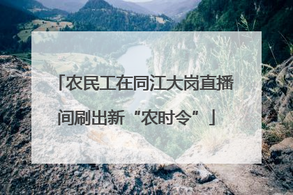 农民工在同江大岗直播间刷出新“农时令”