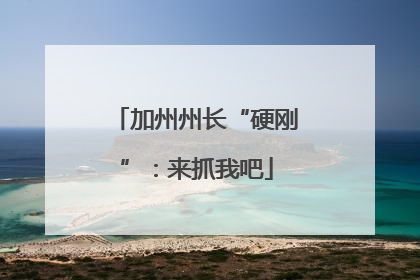加州州长“硬刚”：来抓我吧