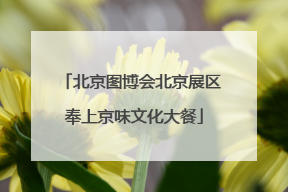 北京图博会北京展区奉上京味文化大餐