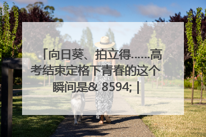 向日葵、拍立得……高考结束定格下青春的这个瞬间是& 8594;｜2025四川高考