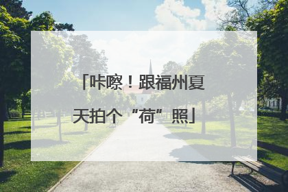 咔嚓！跟福州夏天拍个“荷”照