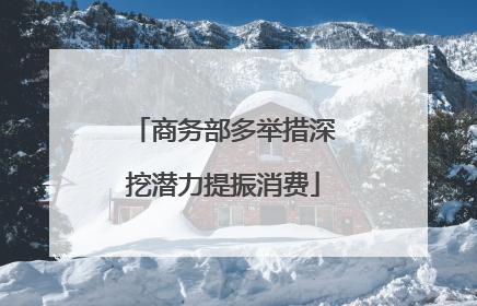 商务部多举措深挖潜力提振消费