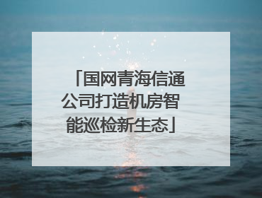 国网青海信通公司打造机房智能巡检新生态