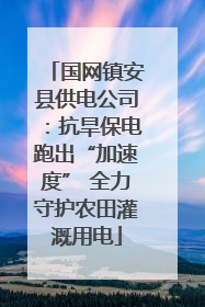 国网镇安县供电公司：抗旱保电跑出“加速度” 全力守护农田灌溉用电